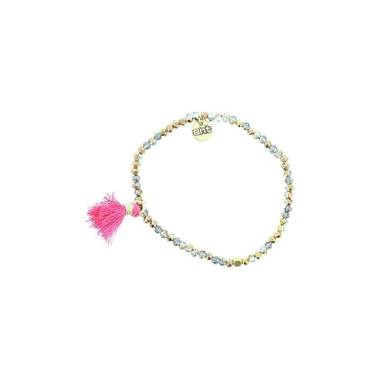 FRINGED FACETED BEADS BRACELET