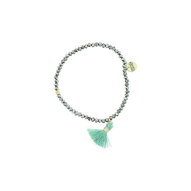 FRINGED FACETED BEADS BRACELET