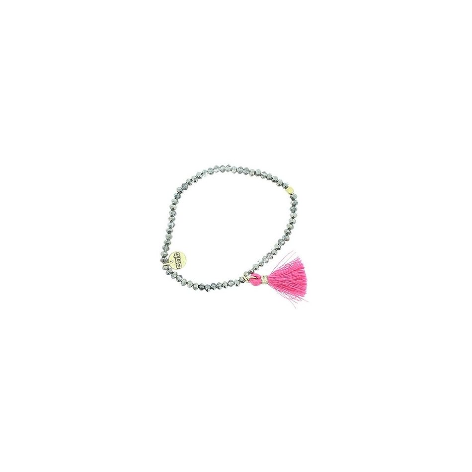 FRINGED FACETED BEADS BRACELET