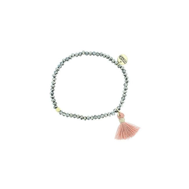 FRINGED FACETED BEADS BRACELET