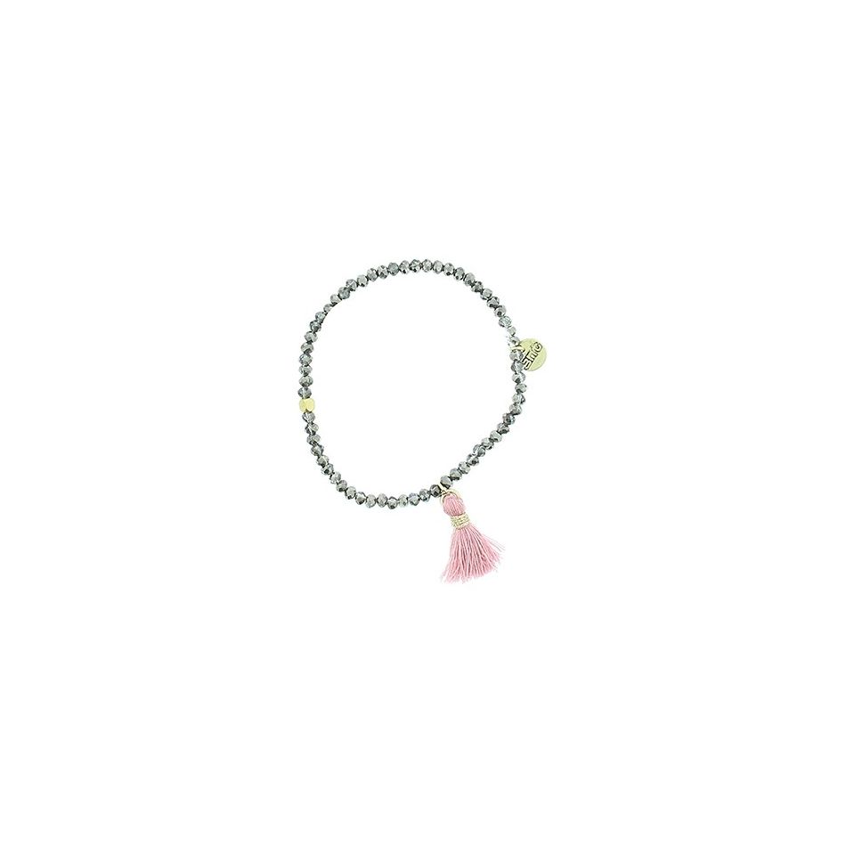 FRINGED FACETED BEADS BRACELET