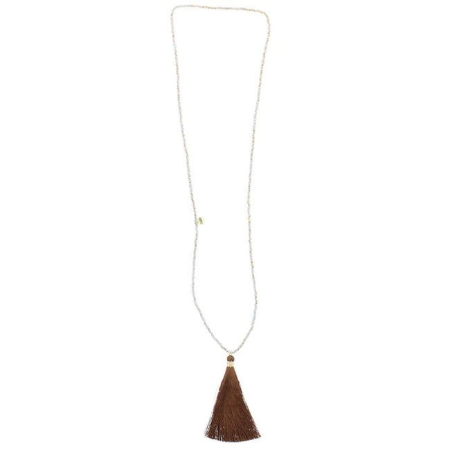 LONG PENDANT NECKLACE FRINGE