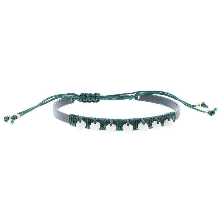 MACRAME FACETED CRYSTALS BRACELET