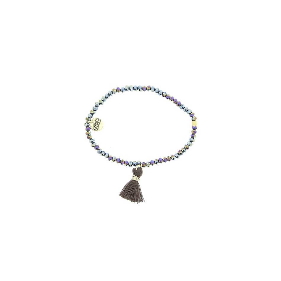 FRINGED FACETED BEADS BRACELET