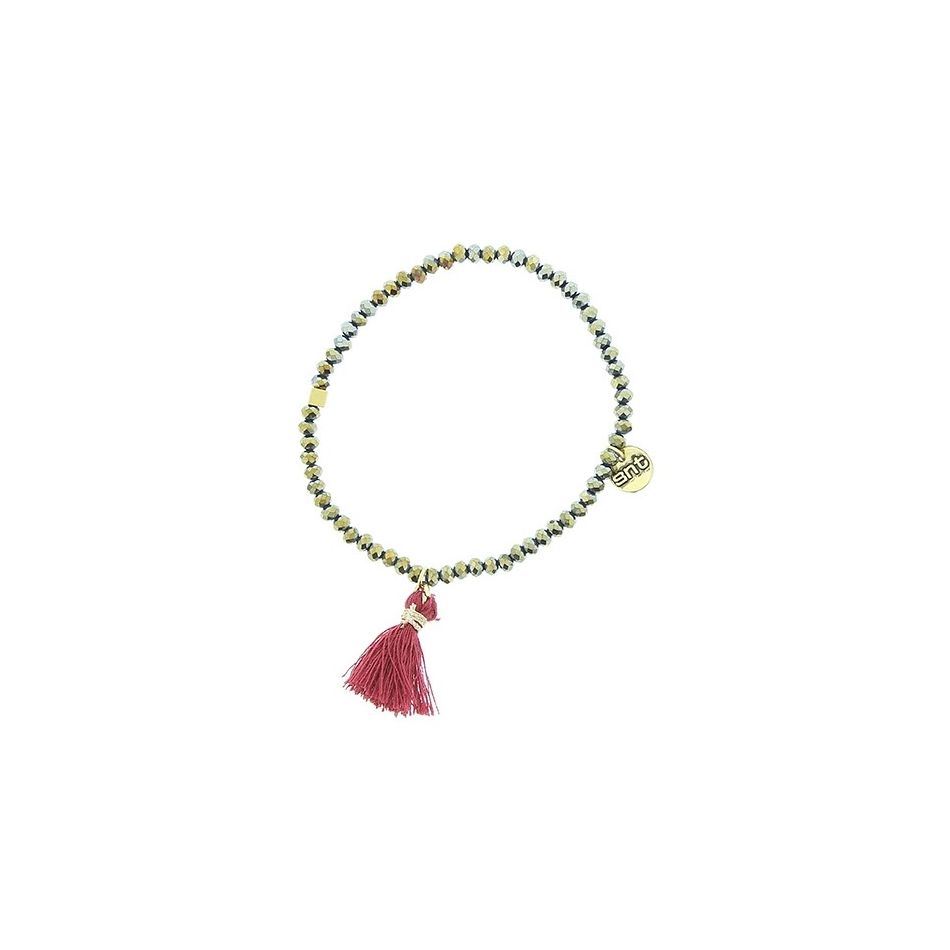 FRINGED FACETED BEADS BRACELET