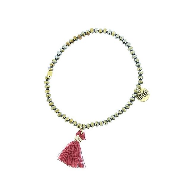 FRINGED FACETED BEADS BRACELET