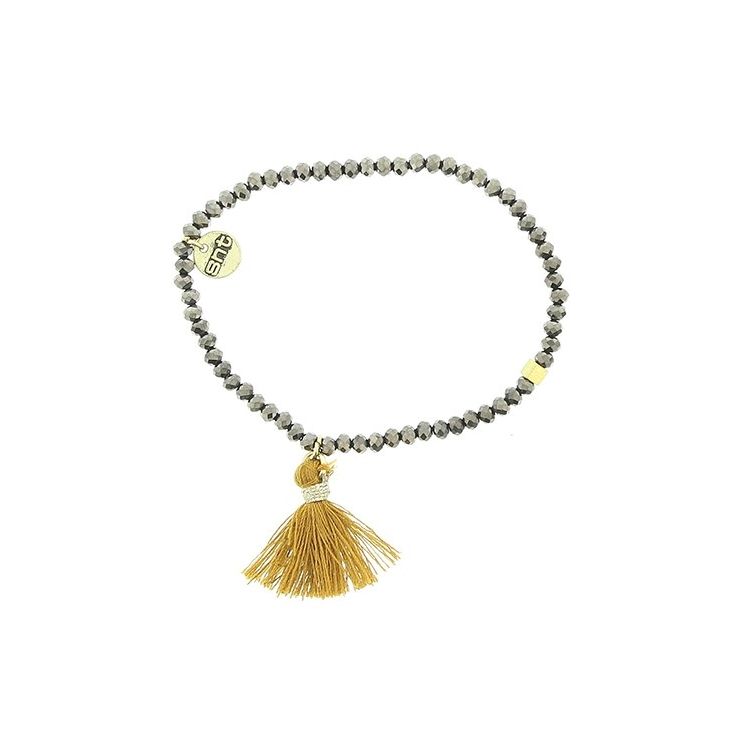 FRINGED FACETED BEADS BRACELET