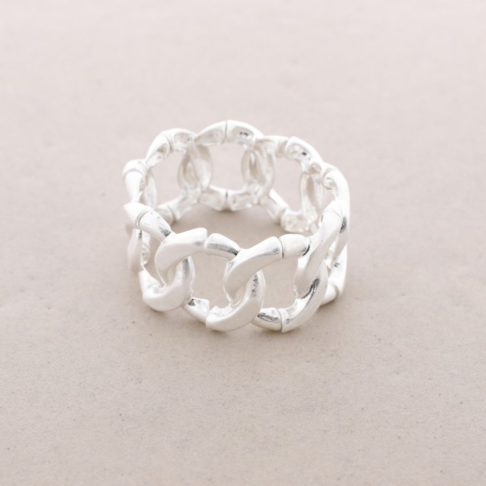 PULSERA ELÁSTICA ESLABONES METAL