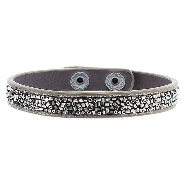 BEADED IMITATION LEATHER BRACELET