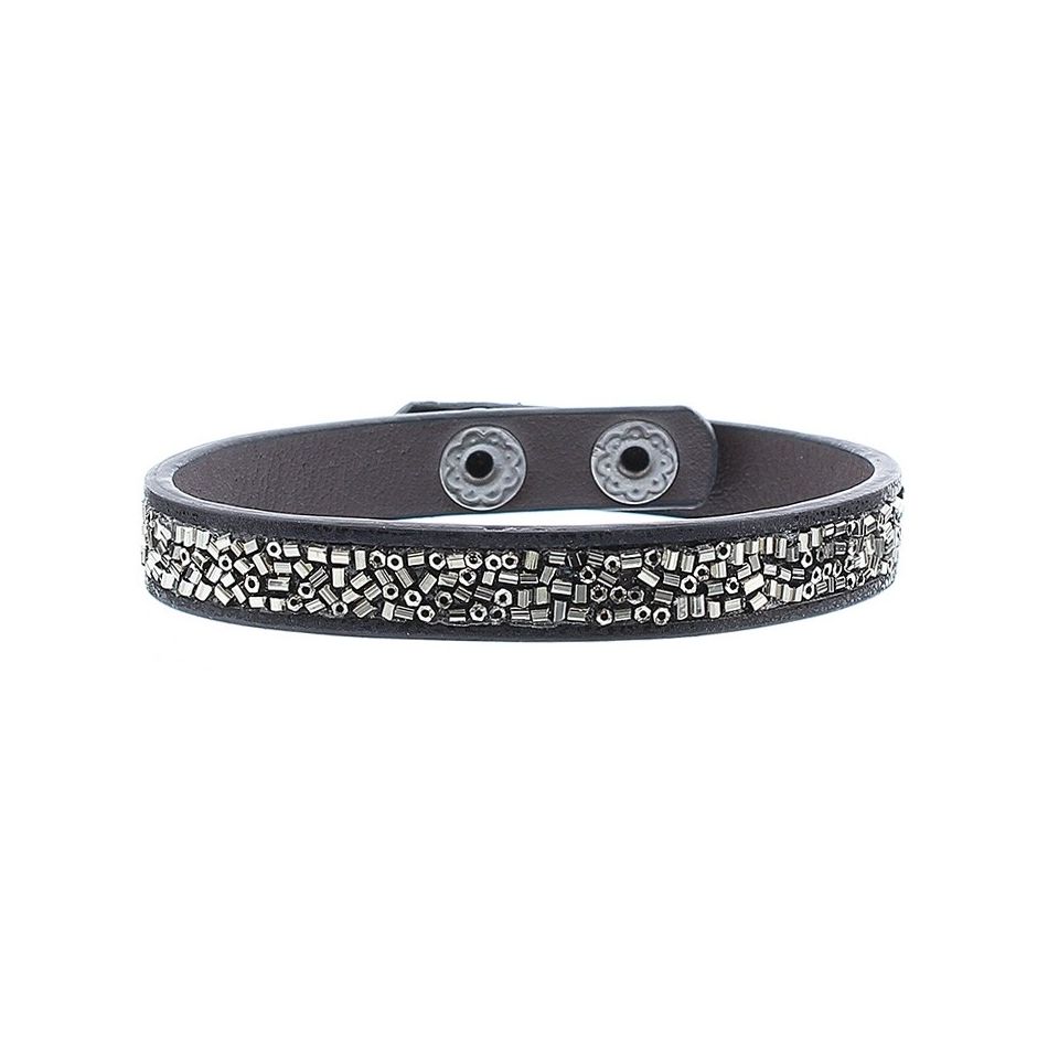 BEADED IMITATION LEATHER BRACELET
