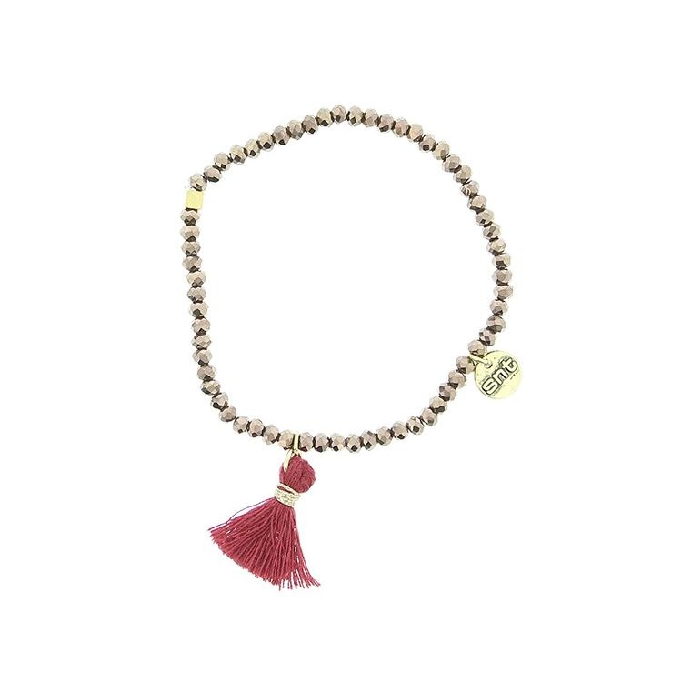 FRINGED FACETED BEADS BRACELET 2