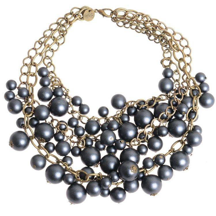 MULTI BALL SHORT NECKLACE