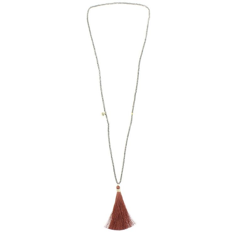 LONG PENDANT NECKLACE FRINGE