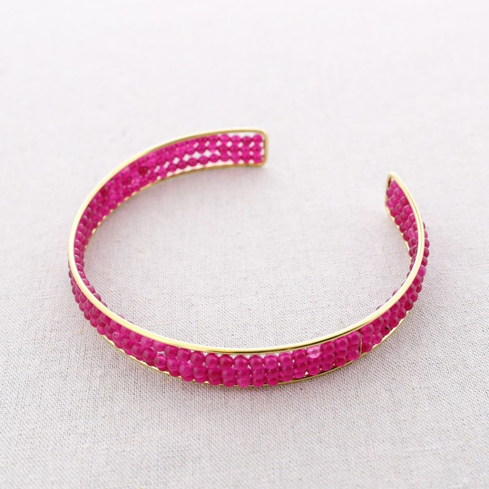 CHOKER ACERO AJUSTABLE PIEDRAS