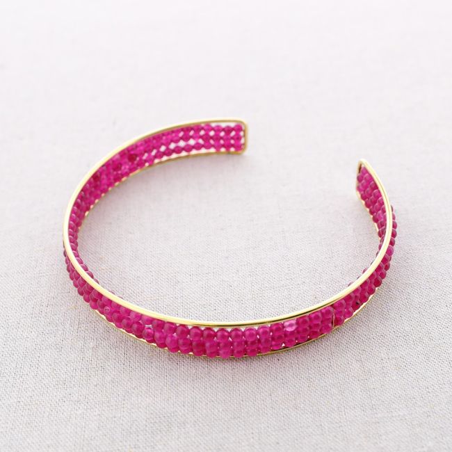 CHOKER ACERO AJUSTABLE PIEDRAS