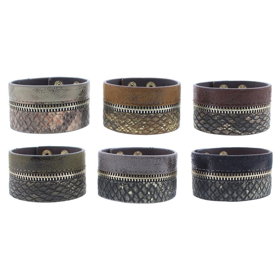 PULSERA BICOLOR CREMALLERA