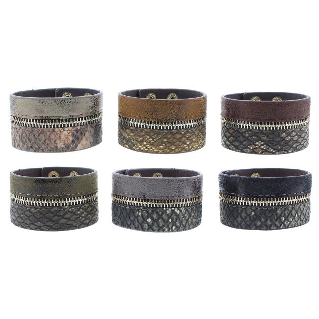 PULSERA BICOLOR CREMALLERA
