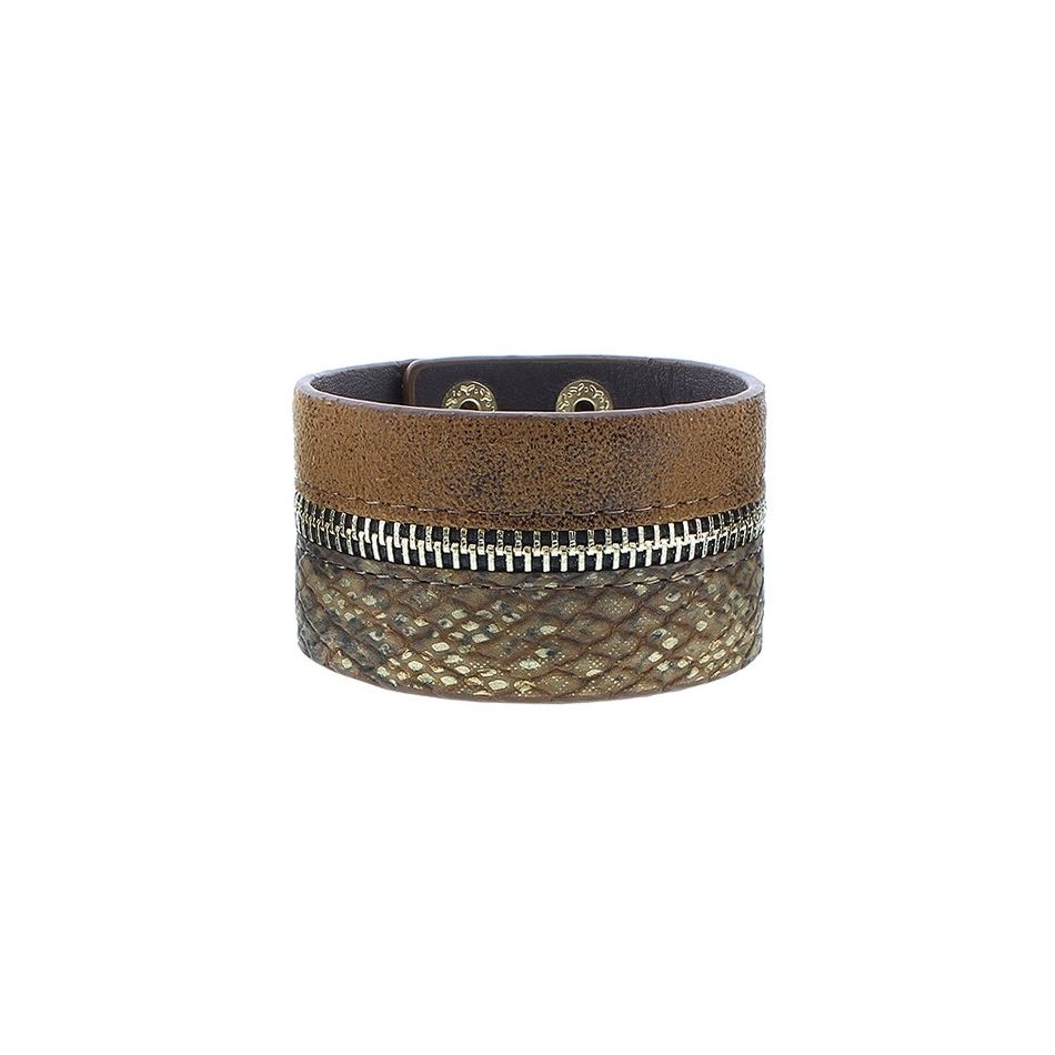 PULSERA BICOLOR CREMALLERA
