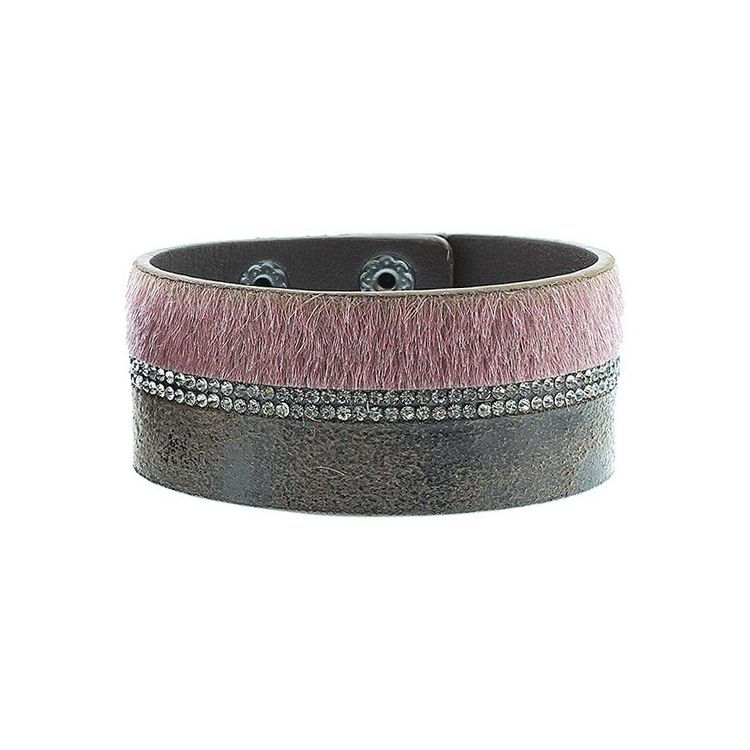 PULSERA BICOLOR CRISTALES