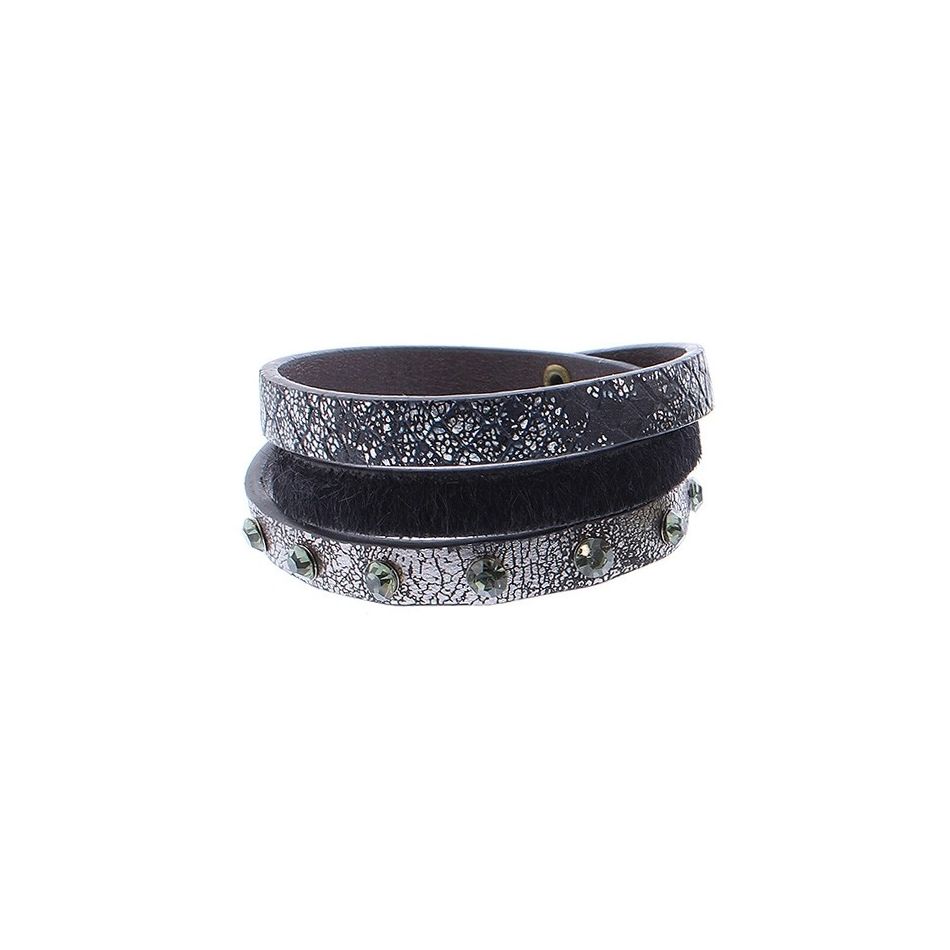 BRACELET 3 TURNS WITH RIVETS
