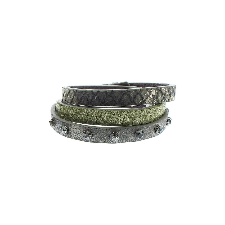 BRACELET 3 TURNS WITH RIVETS
