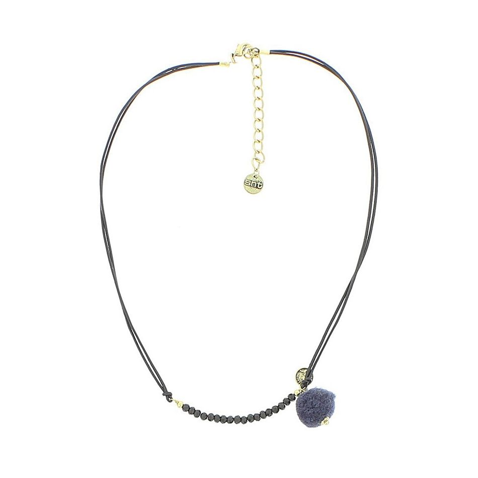 BEADED CORD SHORT NECKLACE