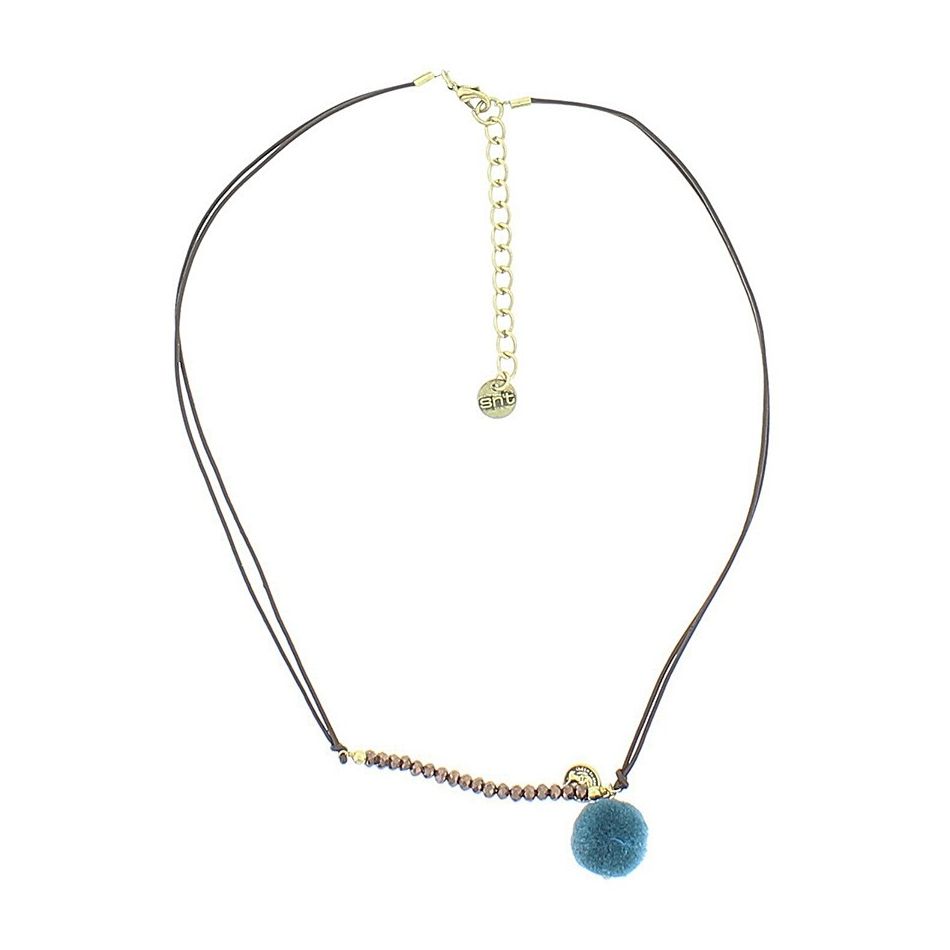 BEADED CORD SHORT NECKLACE