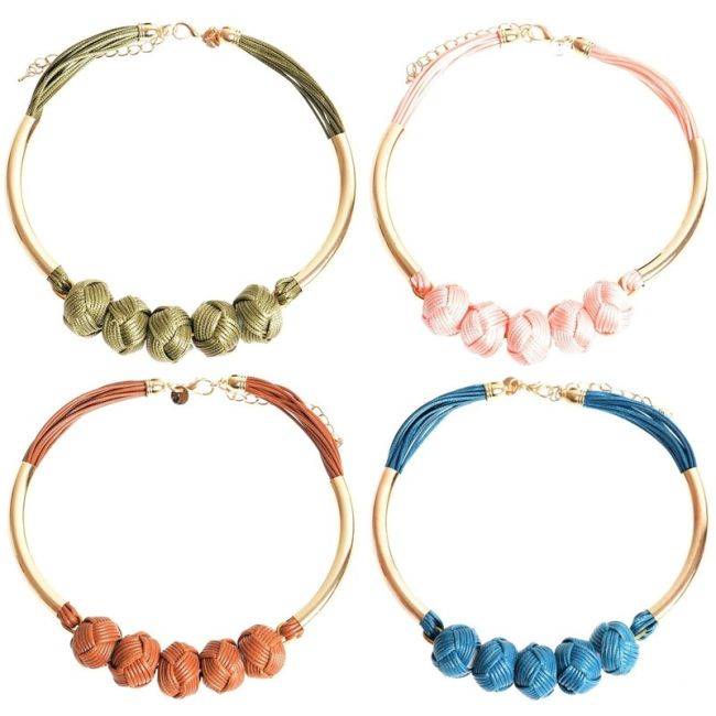 CHINESE KNOTS SHORT NECKLACE