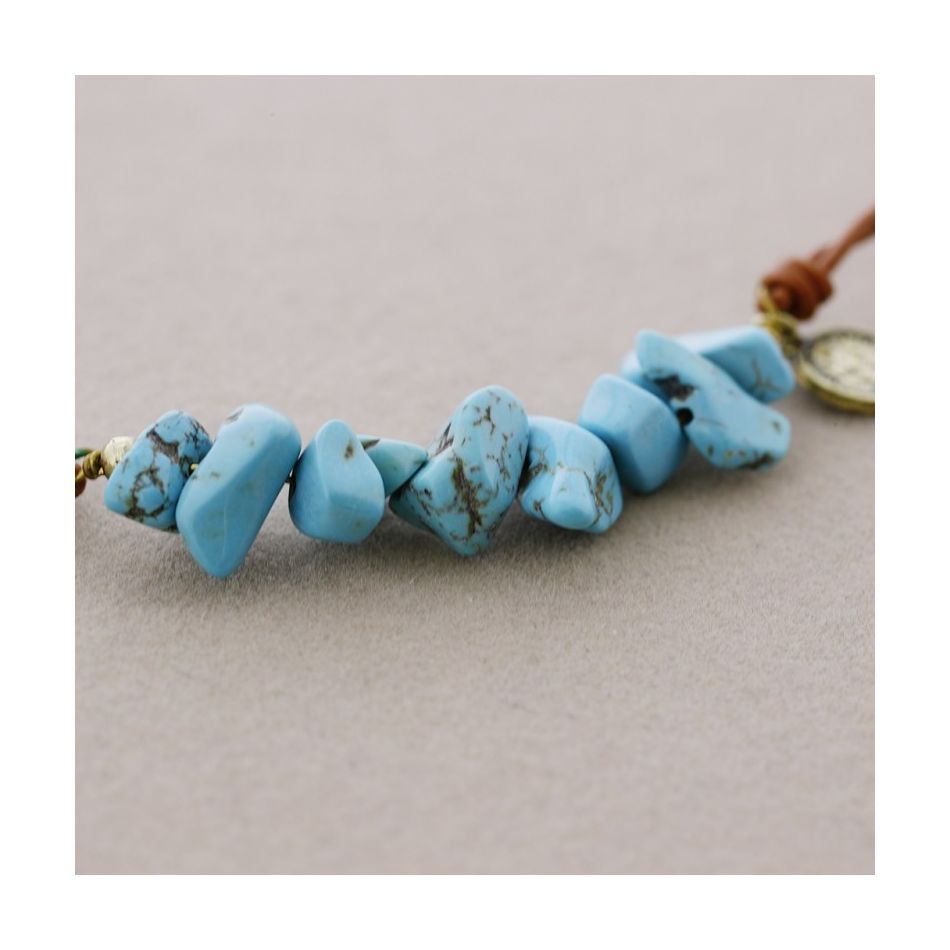 STONE CORD SHORT NECKLACE