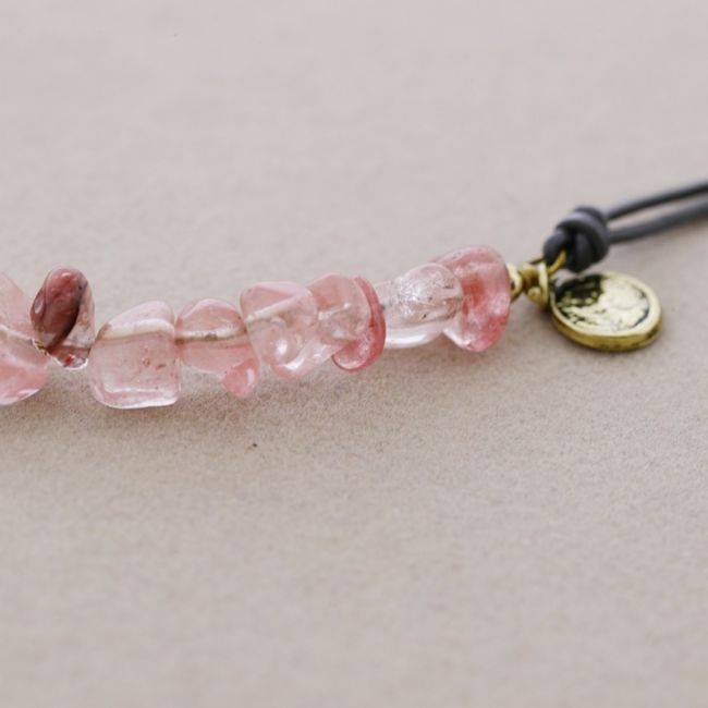STONE CORD SHORT NECKLACE