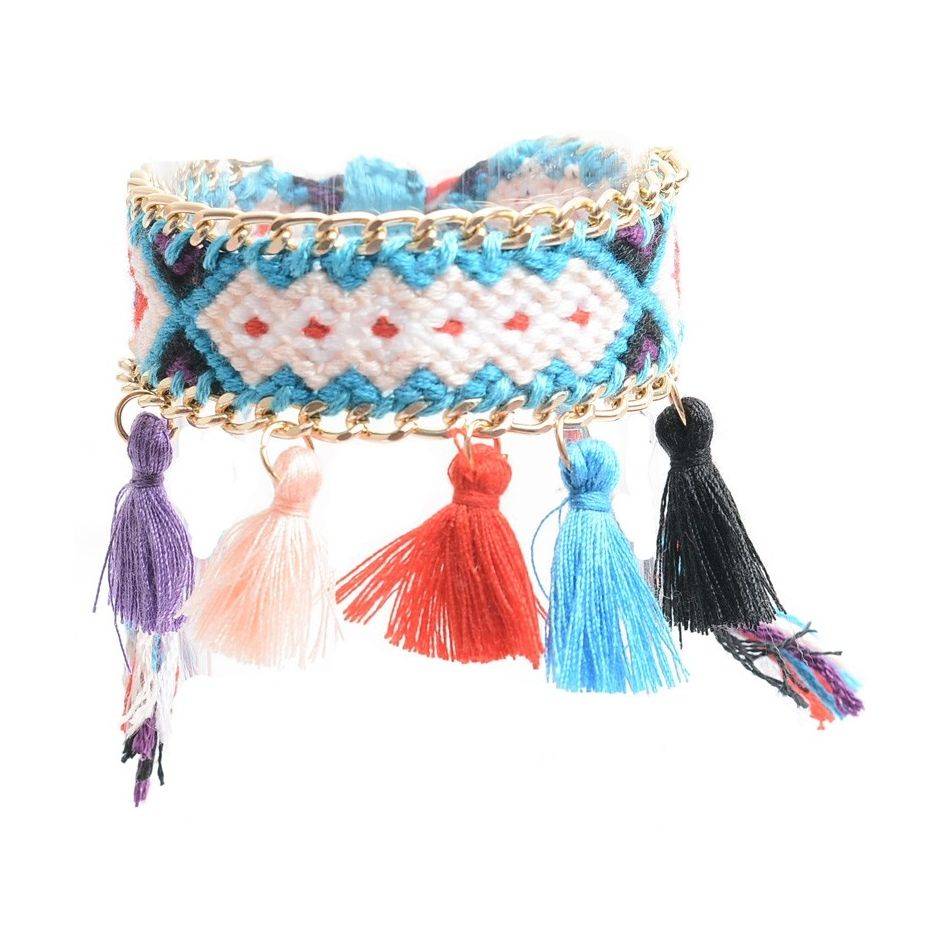 FRINGED ETHNIC BRACELET