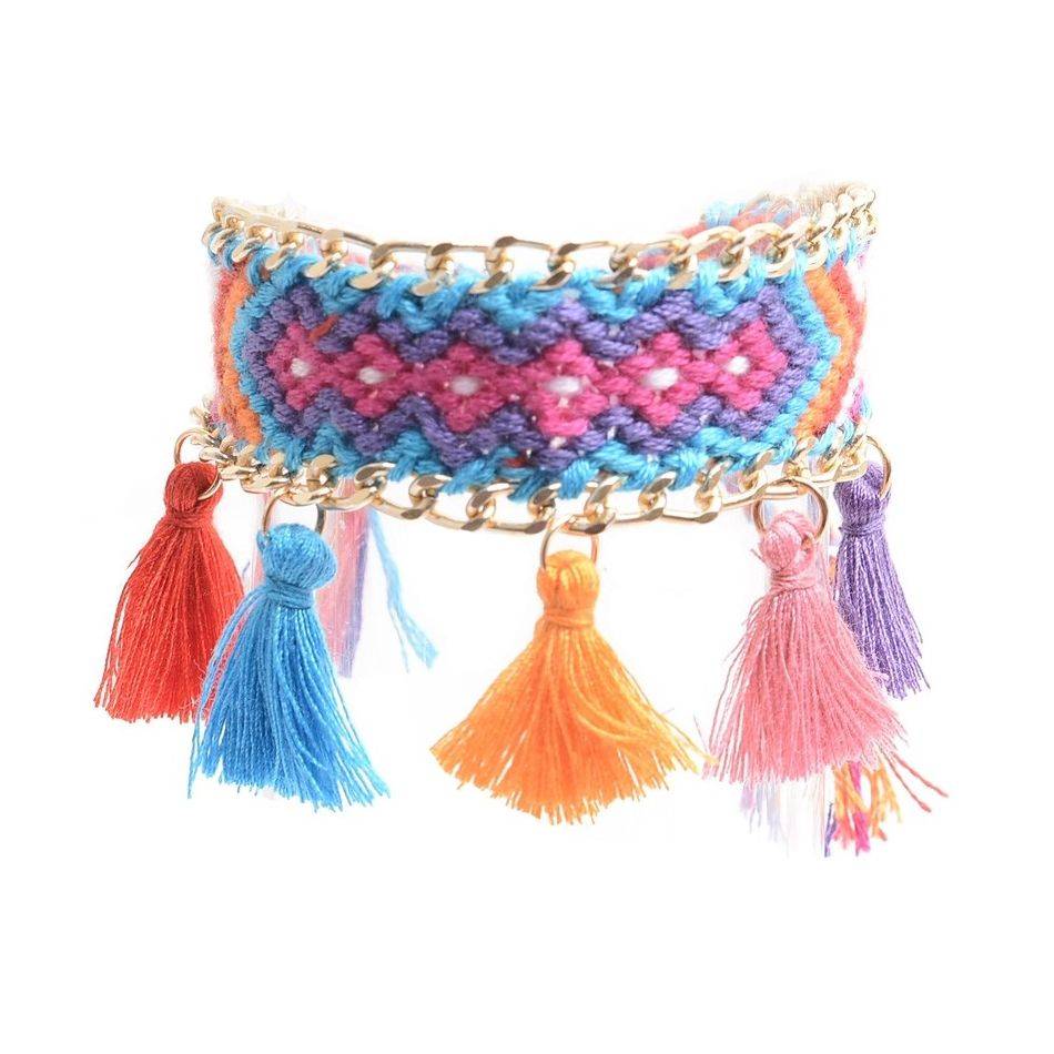 FRINGED ETHNIC BRACELET