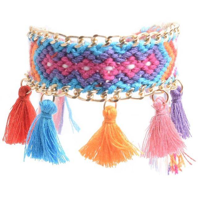 PULSERA ÉTNICA FLECOS