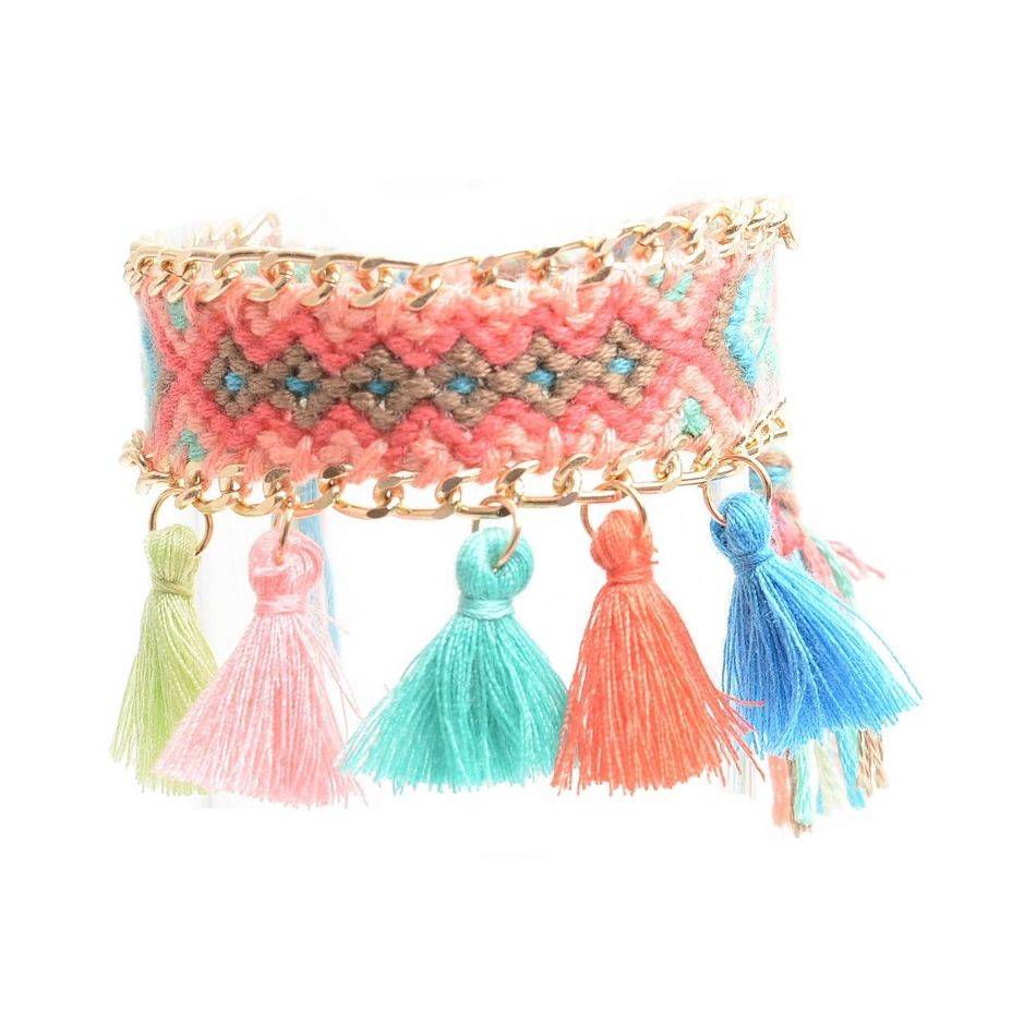 FRINGED ETHNIC BRACELET