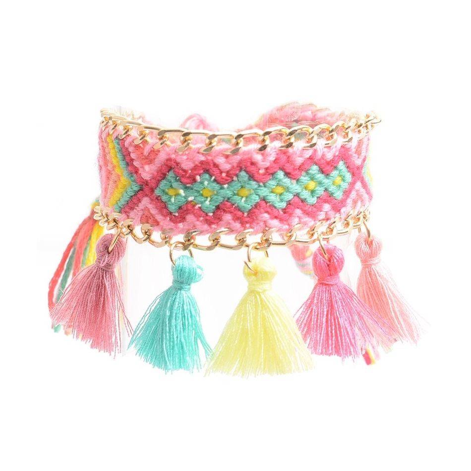 FRINGED ETHNIC BRACELET