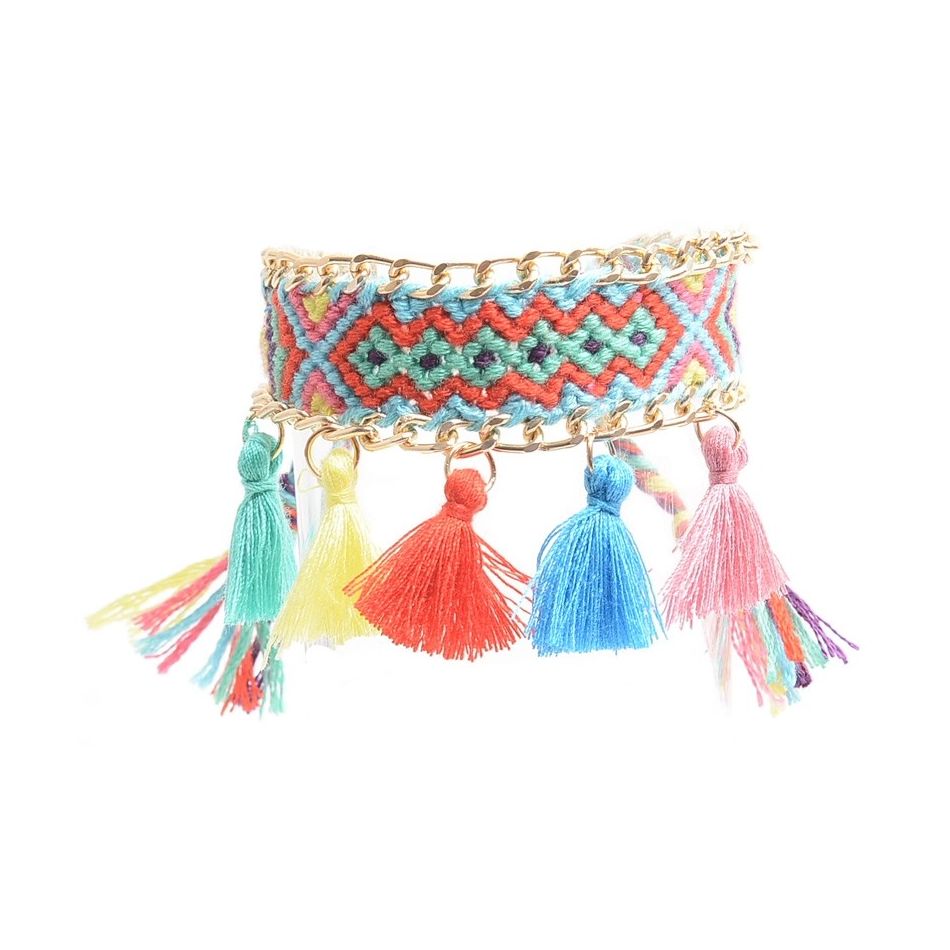 FRINGED ETHNIC BRACELET