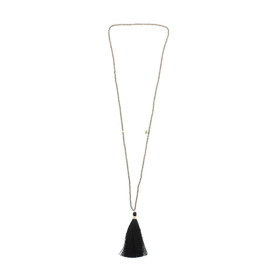 COLLAR LARGO COLGANTE FLECO