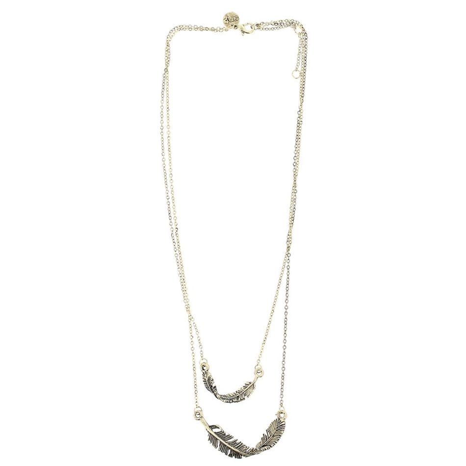 DOUBLE FINE PENDANT NECKLACE