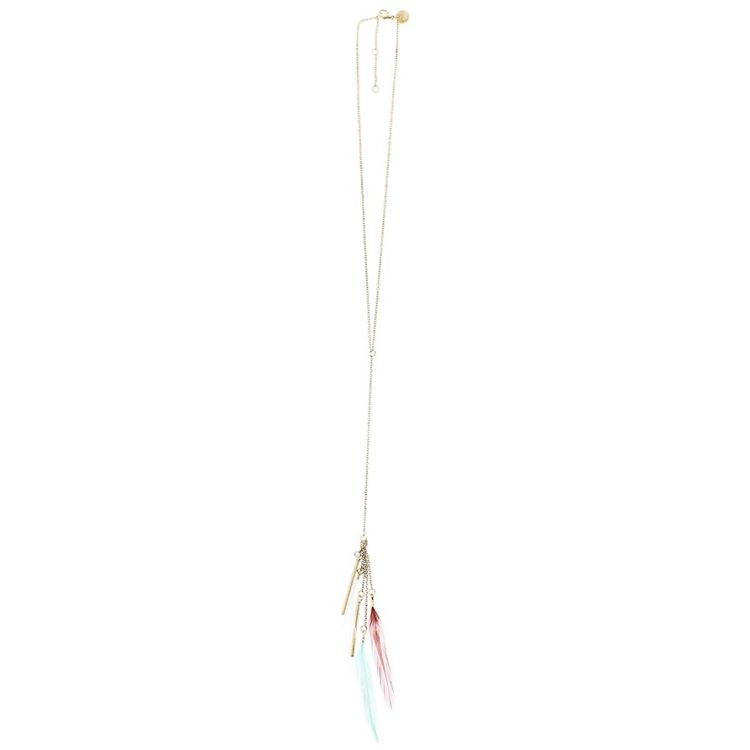 COLLAR LARGO COLG. PLUMA