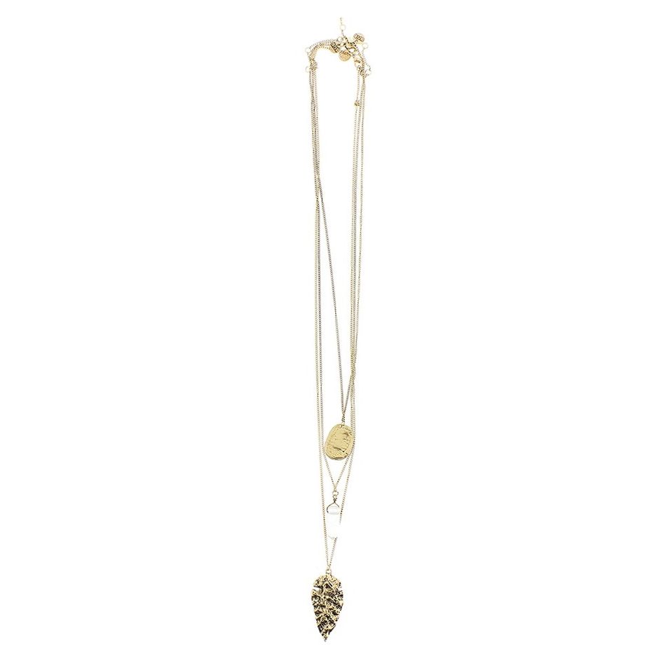 FINE TRIPLE PENDANT SHORT NECKLACE