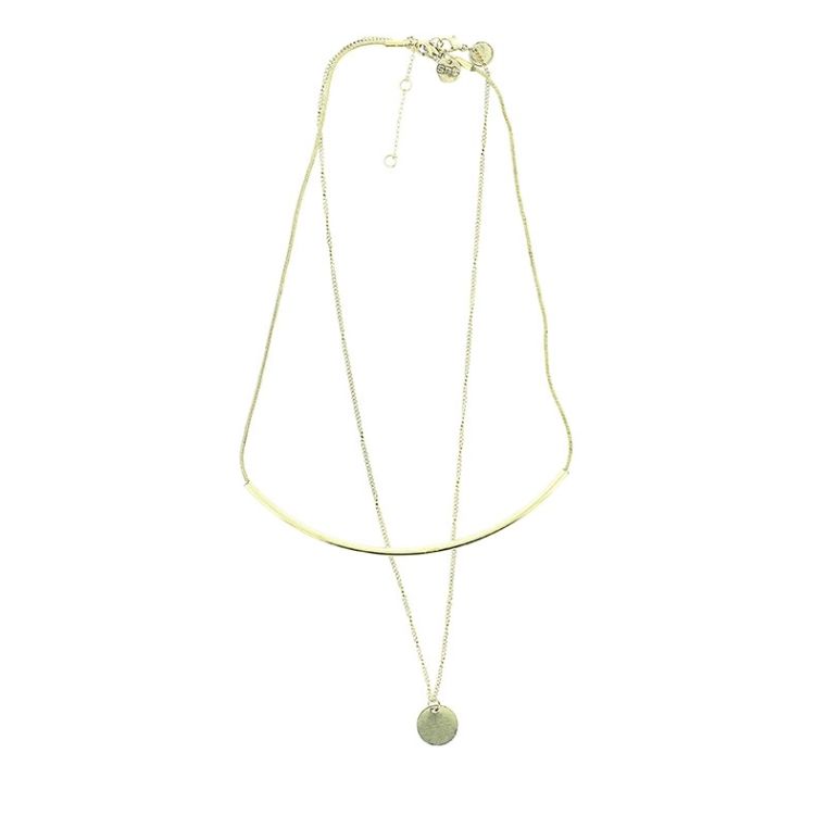 DOUBLE THIN SHORT NECKLACE