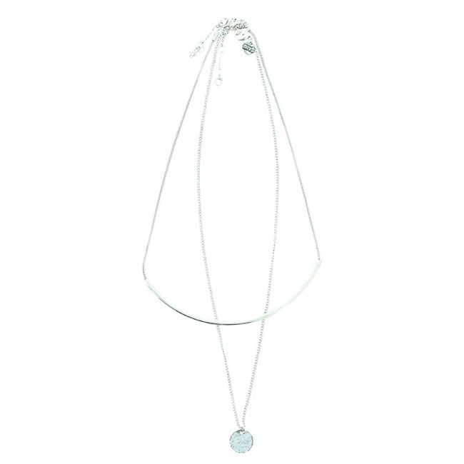DOUBLE THIN SHORT NECKLACE