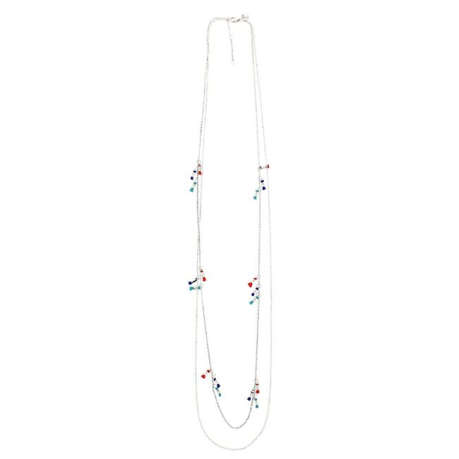 COLLAR LARGO FINO CADENA FLECOS