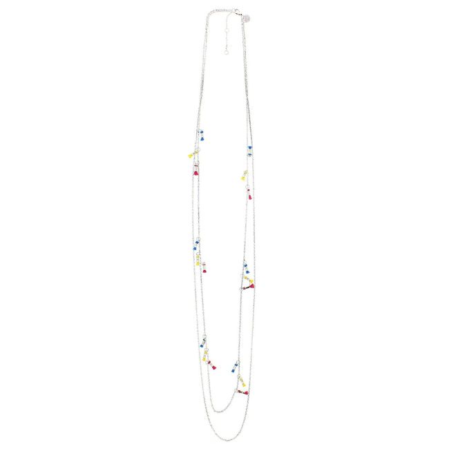 COLLAR LARGO FINO CADENA FLECOS