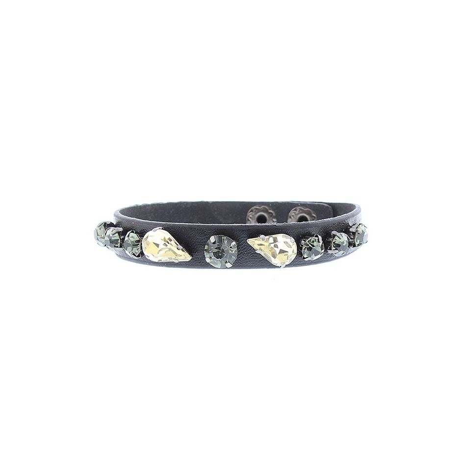 IMI BRACELET. LEATHER BEADS