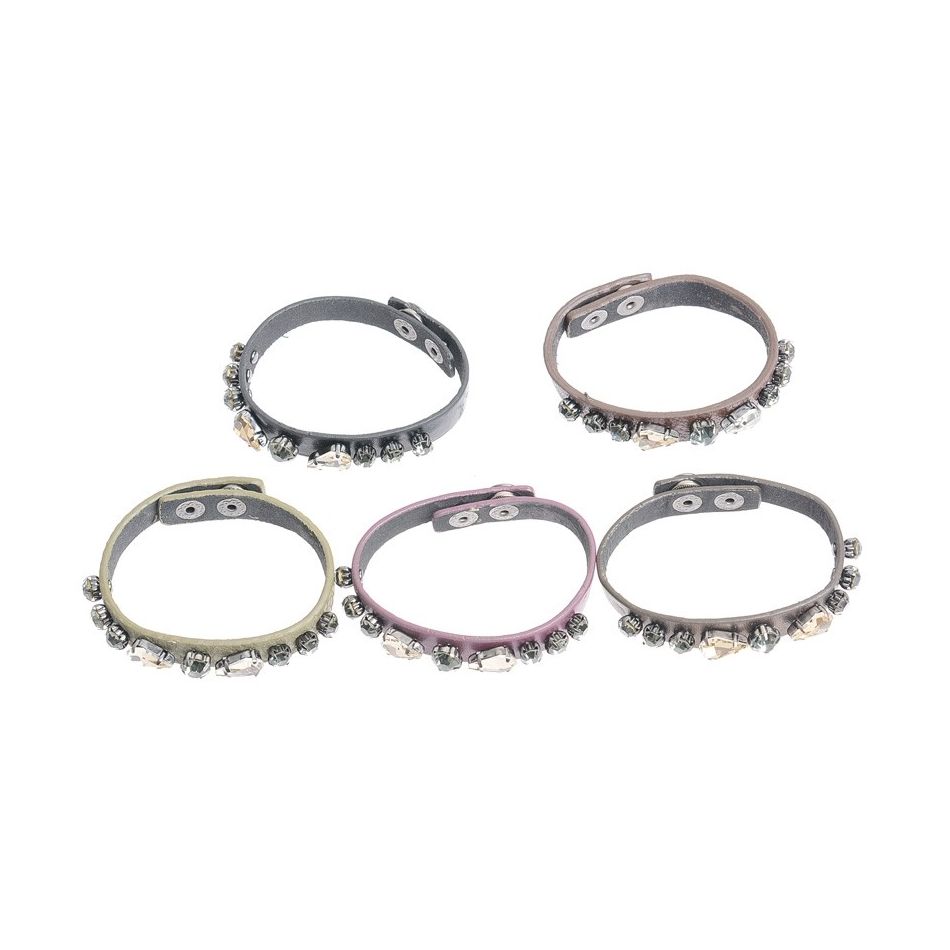 IMI BRACELET. LEATHER BEADS