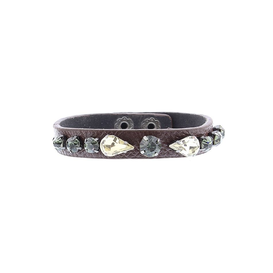 IMI BRACELET. LEATHER BEADS
