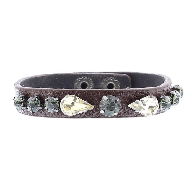 IMI BRACELET. LEATHER BEADS