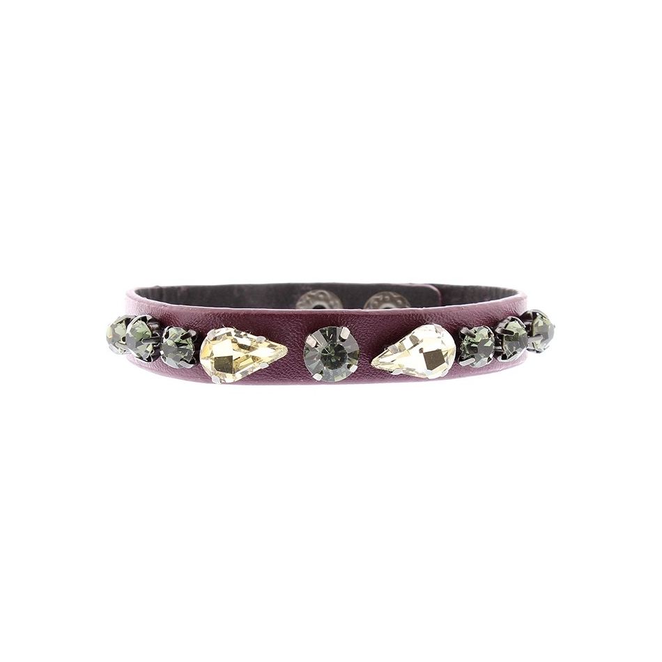IMI BRACELET. LEATHER BEADS