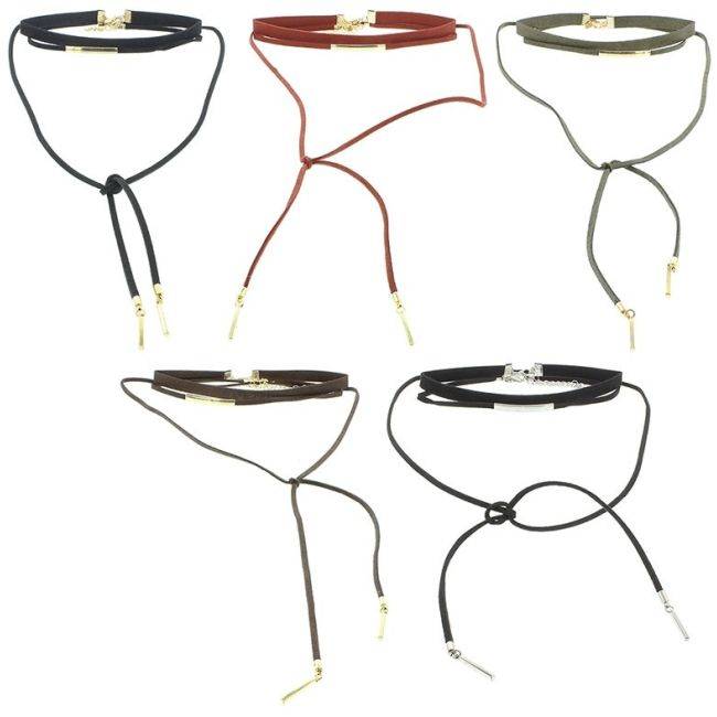 MULTI-ROUND CHOKER WITH METAL DETAILS